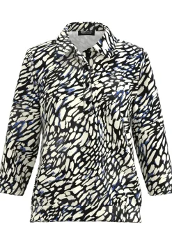 Blouses>FRANK WALDER BLOUSE Blauw