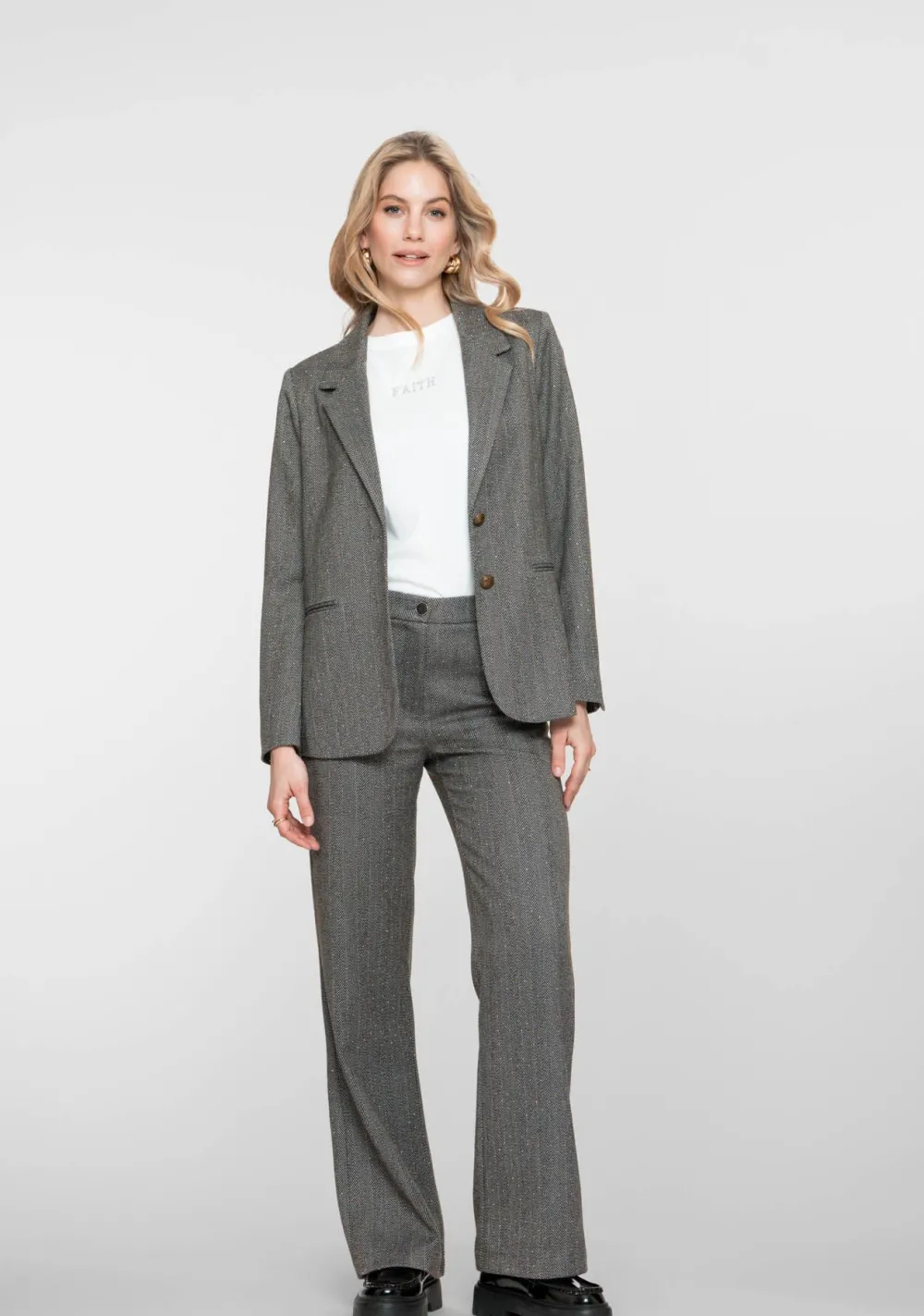 Blazers & Jasjes|Pakken & Co-Ords>GEISHA BLAZER Grijs