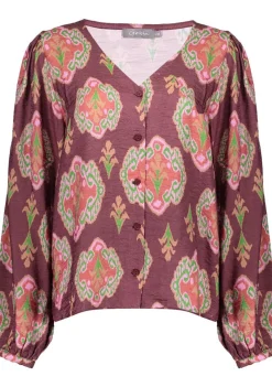 Blouses>GEISHA BLOUSE Rood