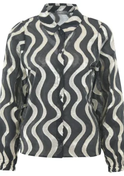 Blouses>GEISHA BLOUSE Zwart