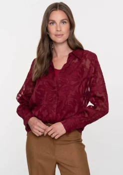Blouses>GEISHA BLOUSE Rood