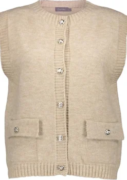 Gilets|Blazers & Jasjes>GEISHA GILET Beige