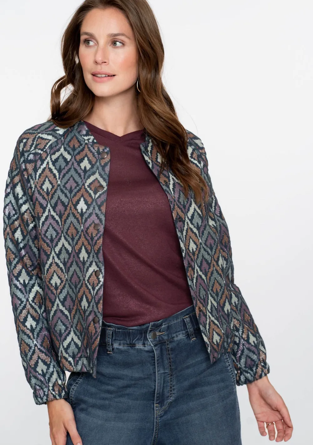 Blazers & Jasjes>GEISHA JASJE Blauw