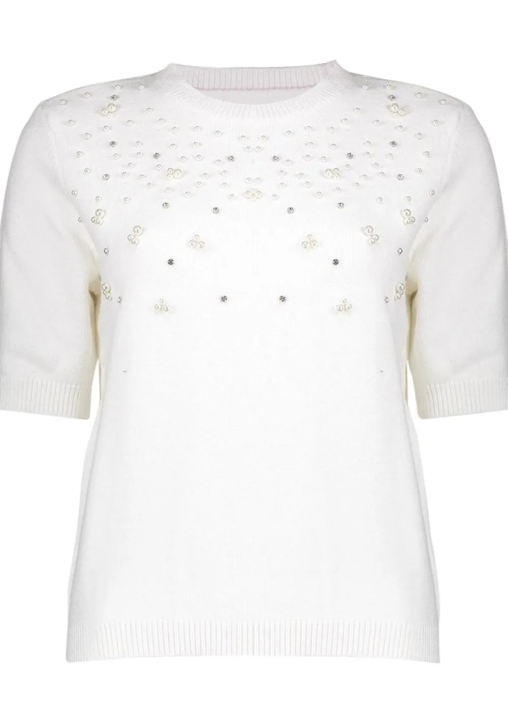 Truien>GEISHA TRUI KORTE MOUW Off white