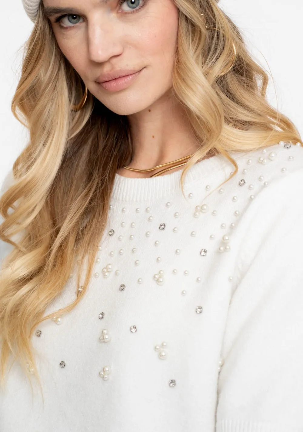 Truien>GEISHA TRUI KORTE MOUW Off white