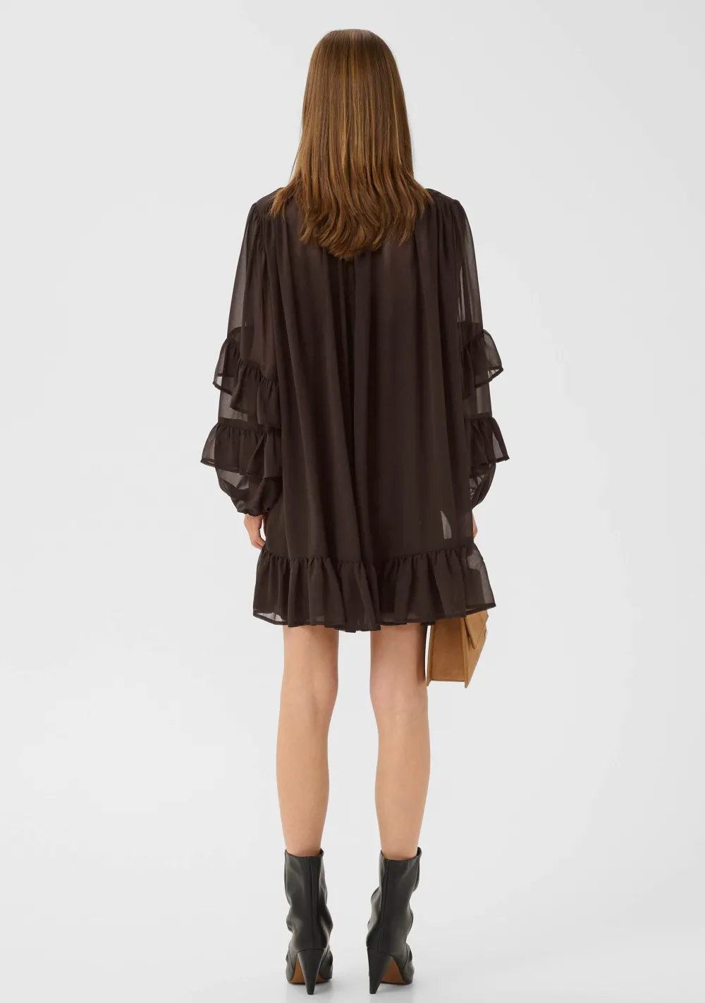 Jurken>GESTUZ JURK Bruin