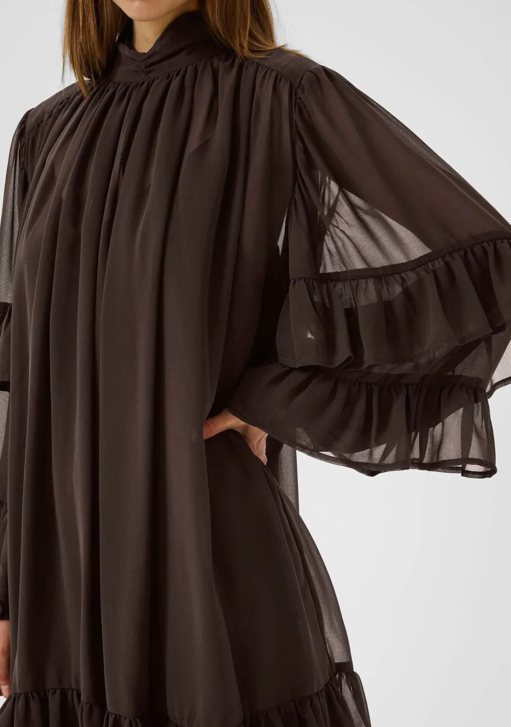 Jurken>GESTUZ JURK Bruin