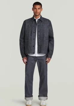Jassen>G-STAR DENIM JACK Blauw