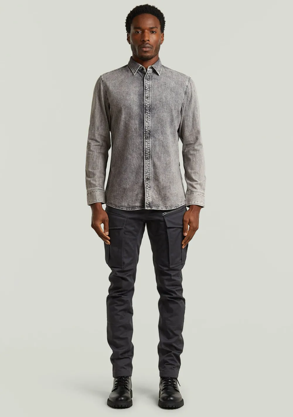 Overhemden>G-STAR OVERHEMD Grijs