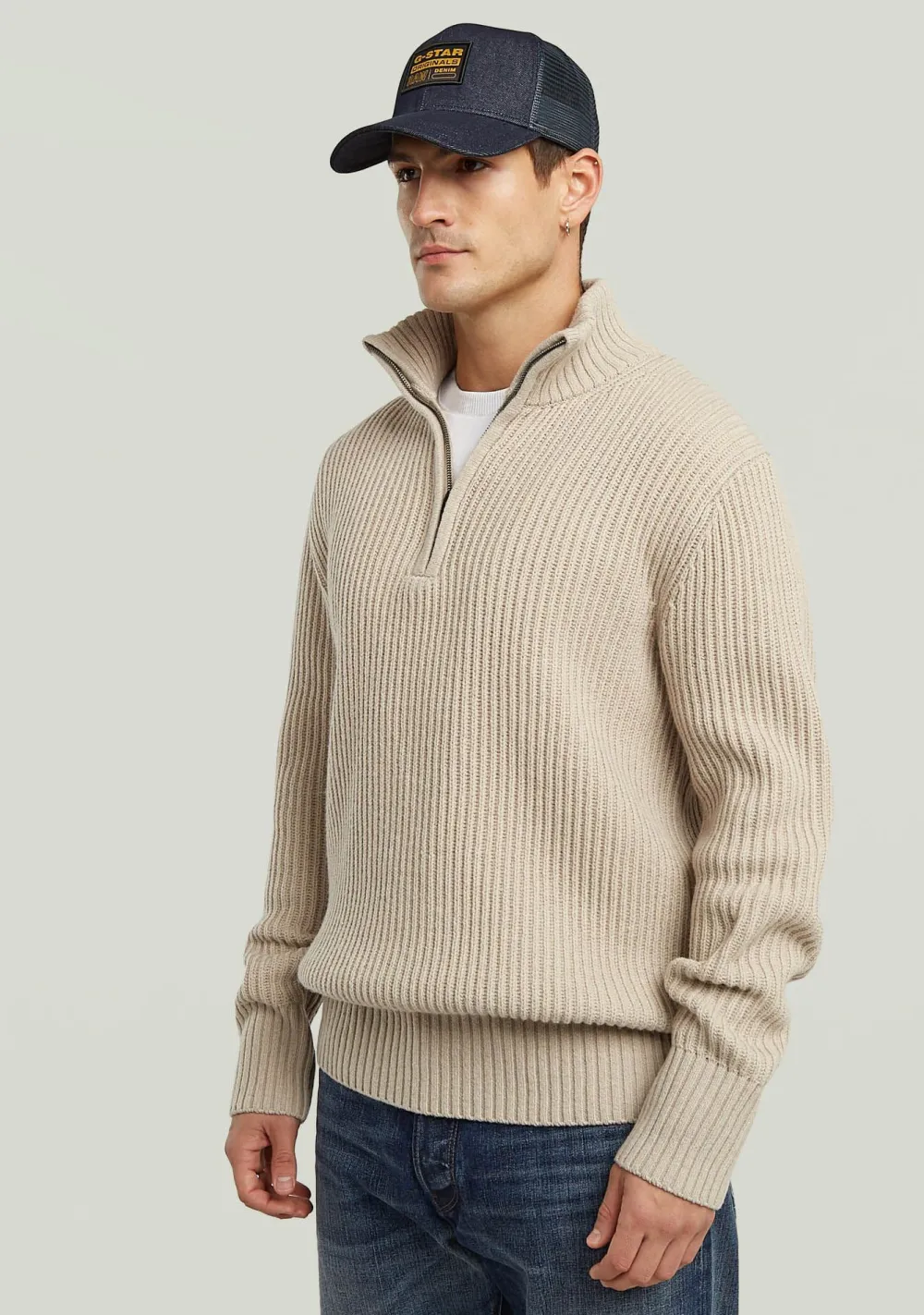 Truien>G-STAR TRUI Beige