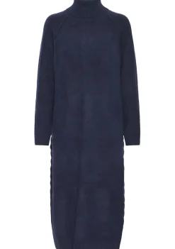 Jurken>ICHI JURK Blauw