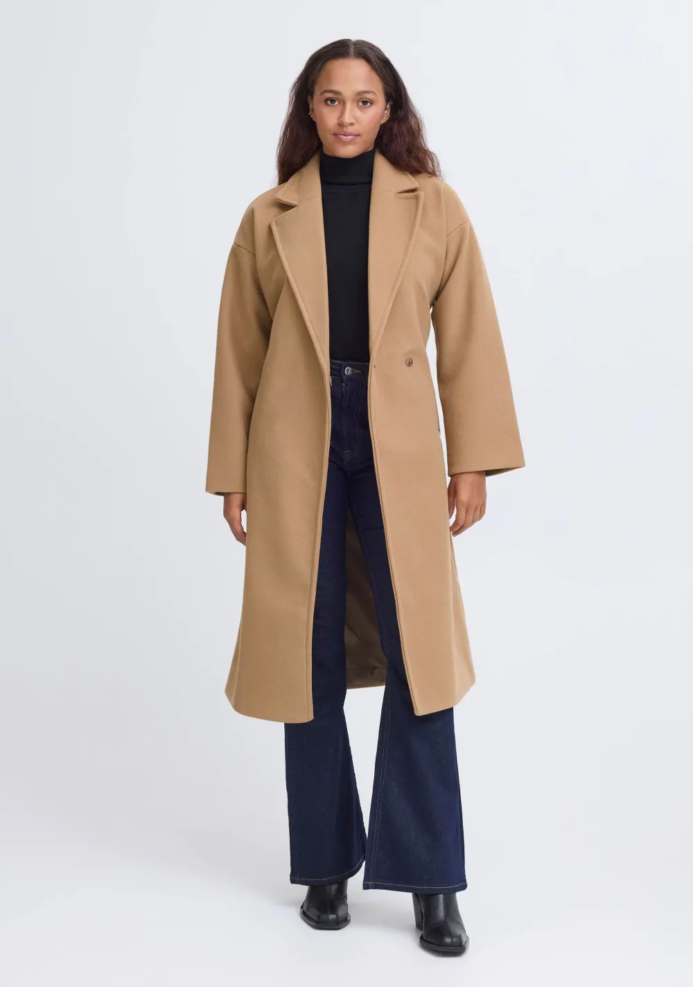 Jassen>ICHI MANTEL Bruin