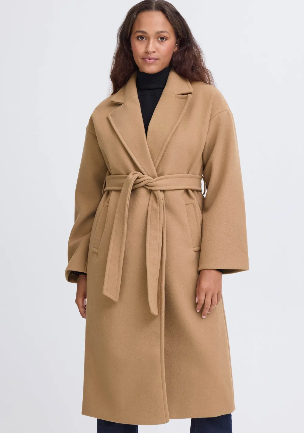 Jassen>ICHI MANTEL Bruin