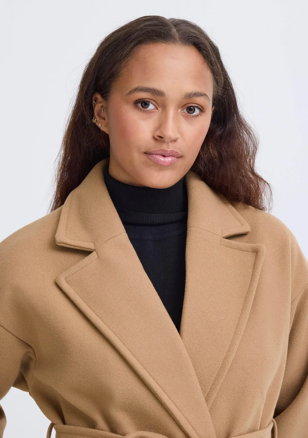 Jassen>ICHI MANTEL Bruin