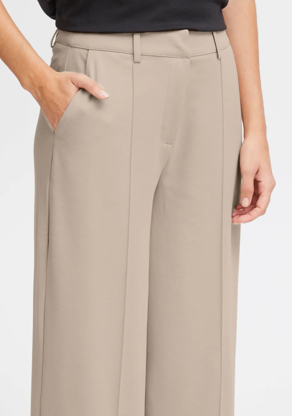 Broeken>ICHI PANTALON Beige