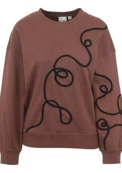 Sweaters|Truien>ICHI SWEATER Bruin