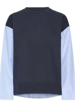 Sweaters|Truien>ICHI SWEATER Blauw