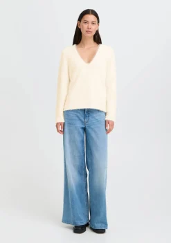 Truien>ICHI TRUI Beige