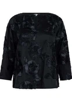 Blouses>JANSEN AMSTERDAM BLOUSE Zwart