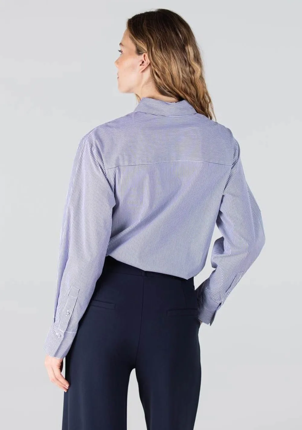 Blouses>JANSEN AMSTERDAM BLOUSE Blauw