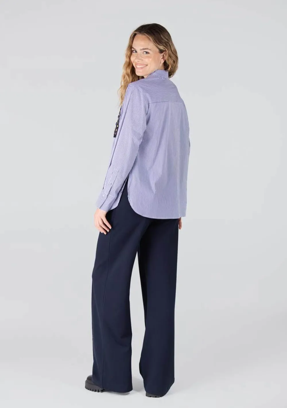 Blouses>JANSEN AMSTERDAM BLOUSE Blauw