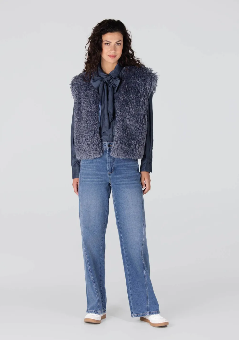 Blouses>JANSEN AMSTERDAM BLOUSE Blauw