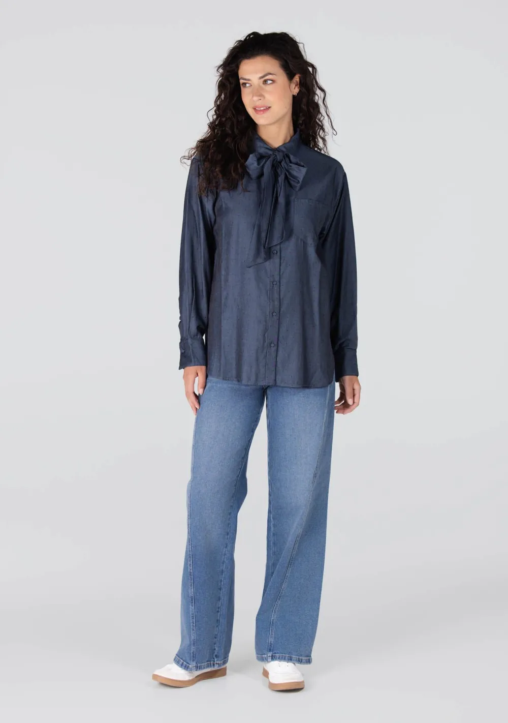 Blouses>JANSEN AMSTERDAM BLOUSE Blauw