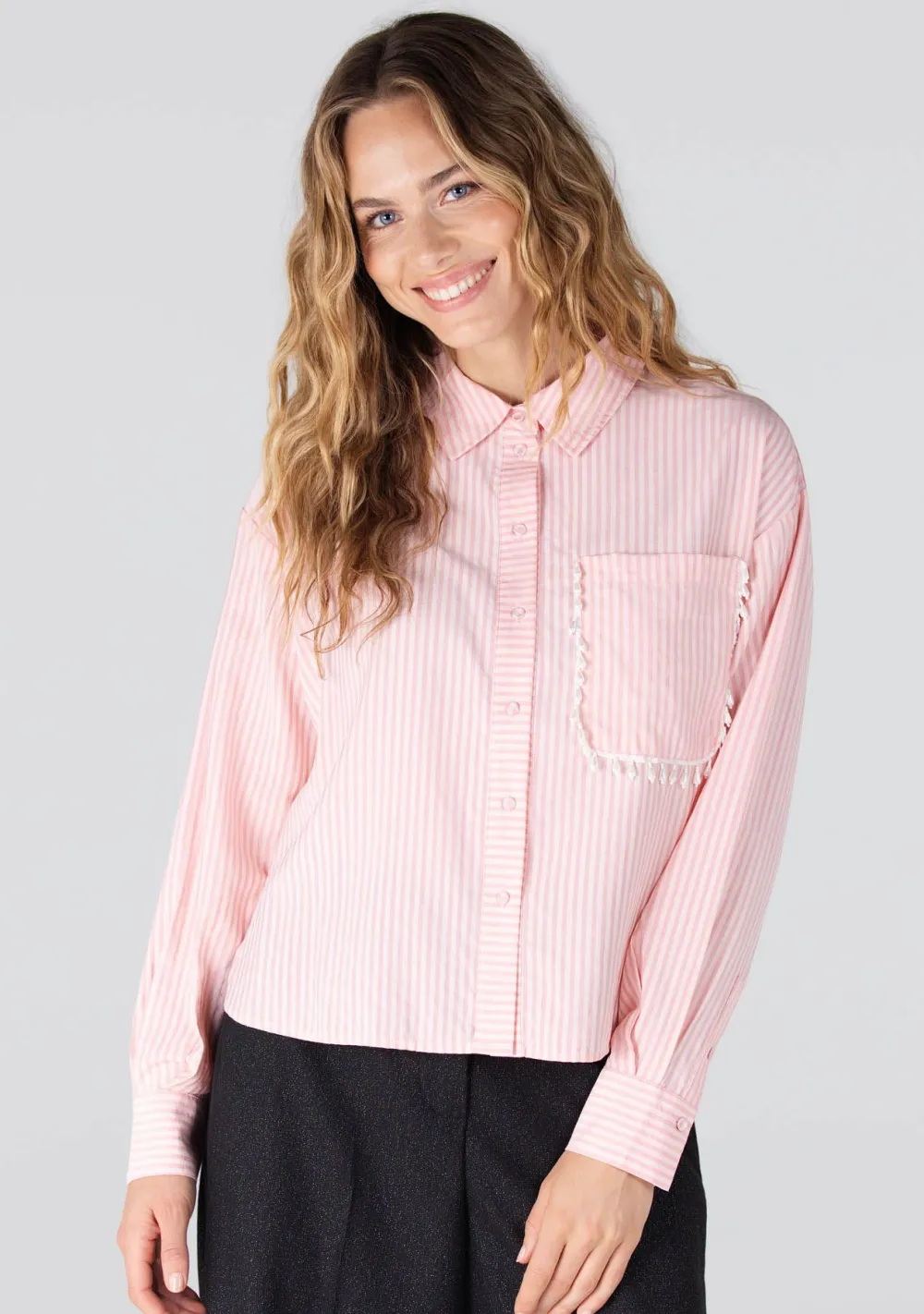 Blouses>JANSEN AMSTERDAM BLOUSE Roze