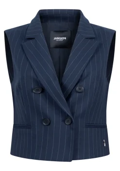 Gilets|Blazers & Jasjes>JANSEN AMSTERDAM GILET Blauw