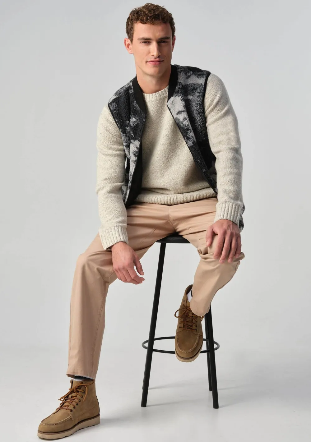 Jassen|Bodywarmers>J.C RAGS BODYWARMER Grijs