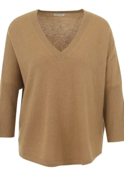 Truien>JC SOPHIE TRUI KORTE MOUW Bruin