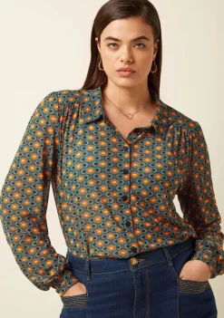 Blouses>KING LOUIE BLOUSE Blauw