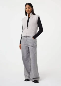 Gilets|Blazers & Jasjes>KNIT-TED GILET Grijs