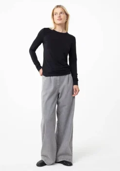 Shirts>KNIT-TED SHIRT Zwart