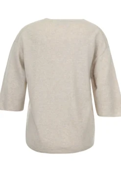 Truien>KNIT-TED TRUI KORTE MOUW Beige