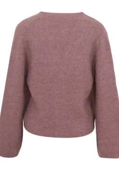 Vesten>KNIT-TED VEST Roze