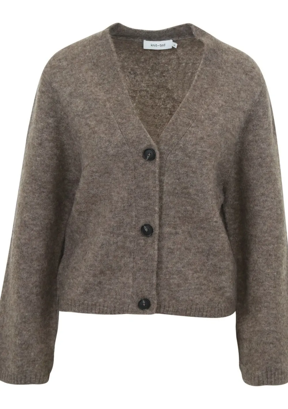 Vesten>KNIT-TED VEST Bruin