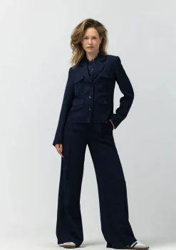Blazers & Jasjes|Pakken & Co-Ords>LABEL DOT BLAZER Blauw