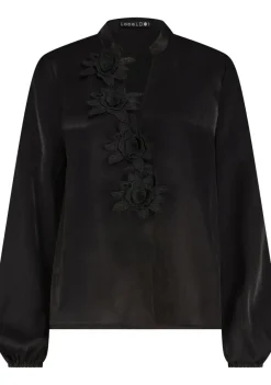 Blouses>LABEL DOT BLOUSE Zwart