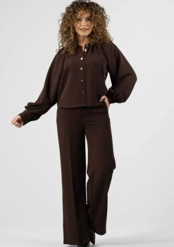 Blouses>LABEL DOT BLOUSE Bruin