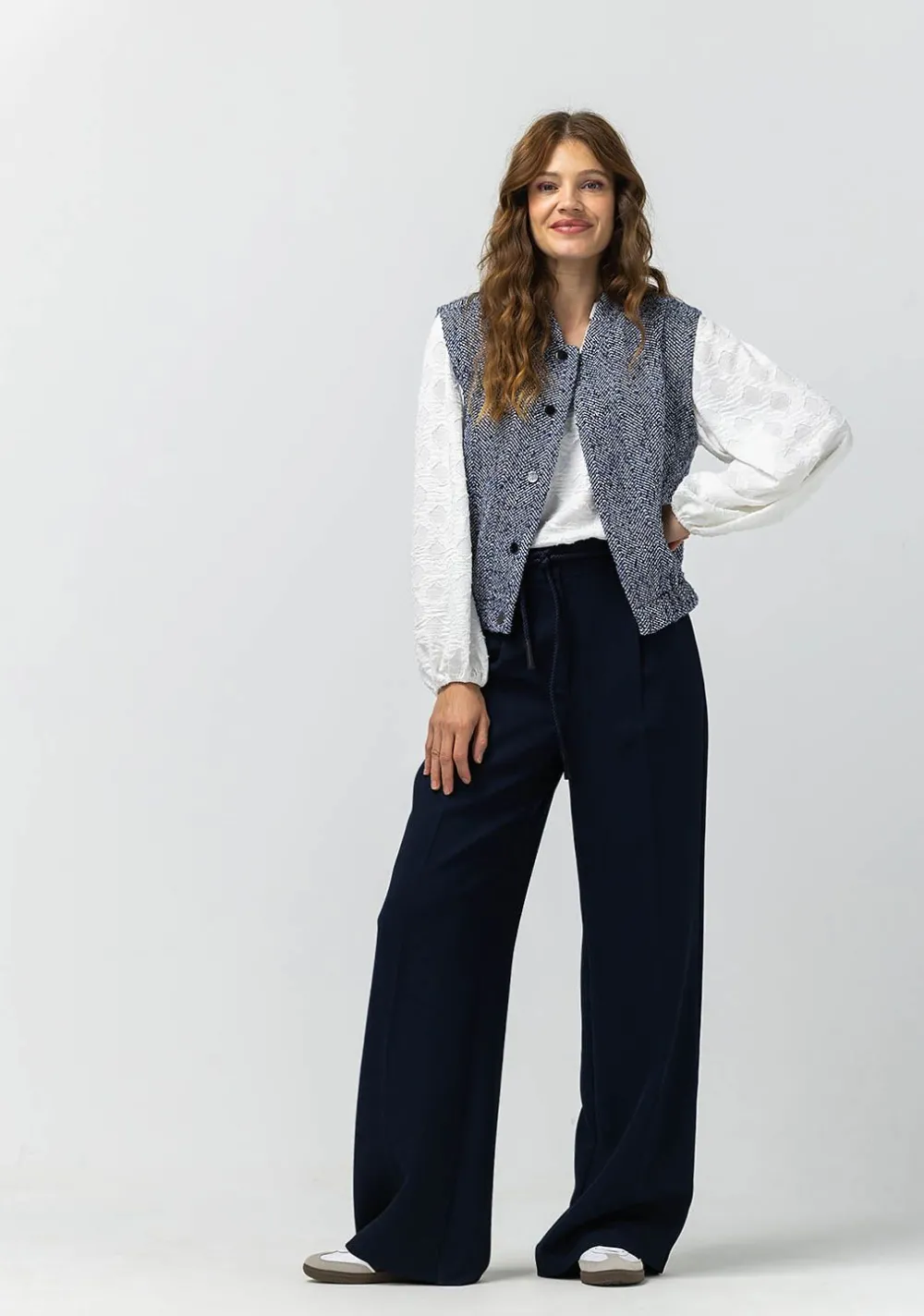 Gilets|Blazers & Jasjes>LABEL DOT GILET Blauw