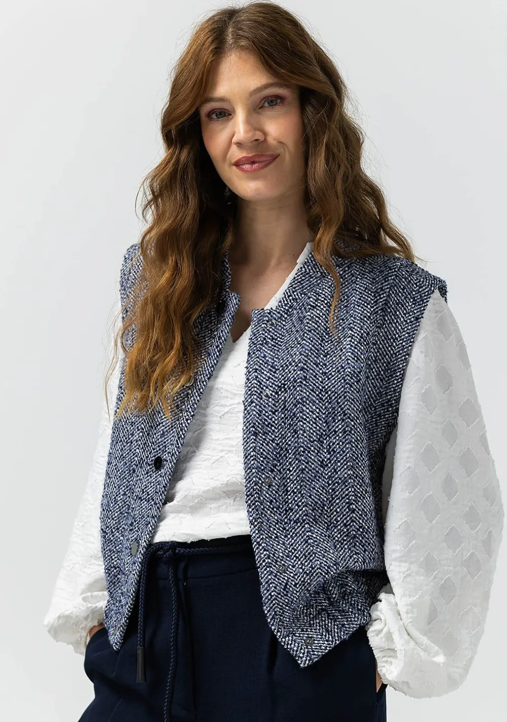 Gilets|Blazers & Jasjes>LABEL DOT GILET Blauw