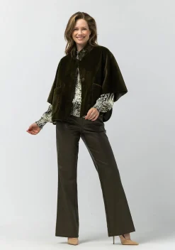 Truien>LABEL DOT PONCHO Groen