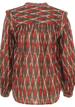 Blouses>MAISON HOTEL BLOUSE Rood