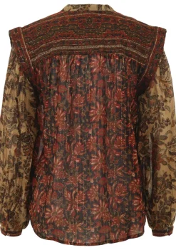 Blouses>MAISON HOTEL BLOUSE Bruin