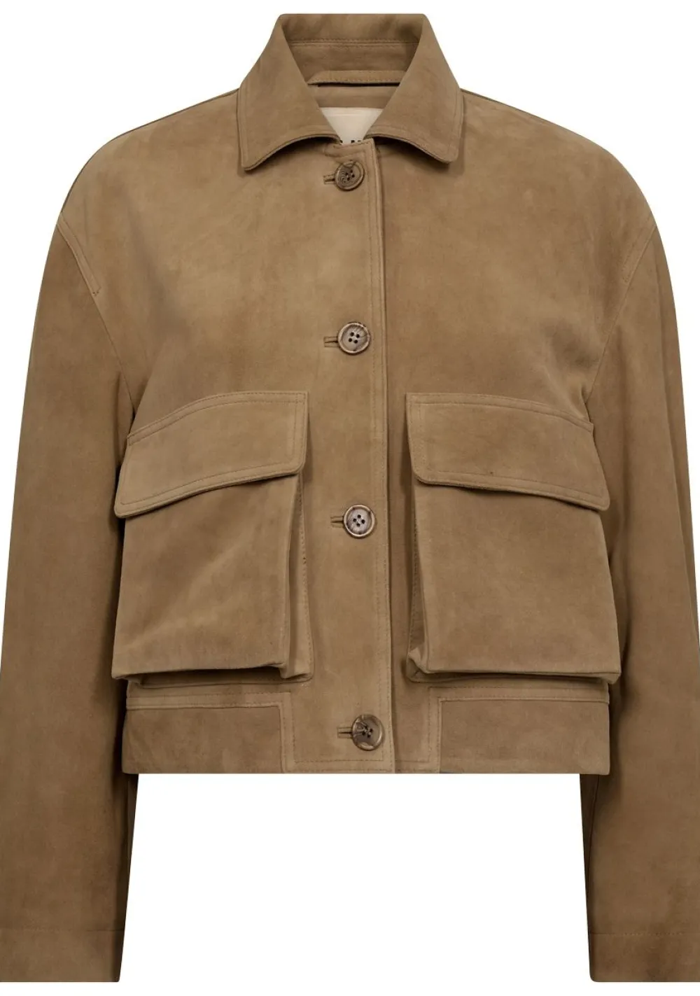 Blazers & Jasjes|Jassen>MOSMOSH LEER/SUEDE JACK Beige