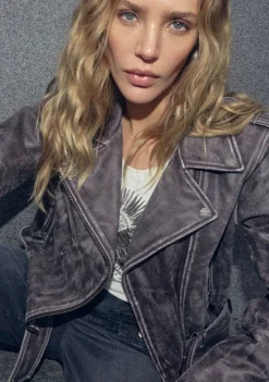 Jassen|Blazers & Jasjes>MOSMOSH LEER/SUEDE JACK Rood