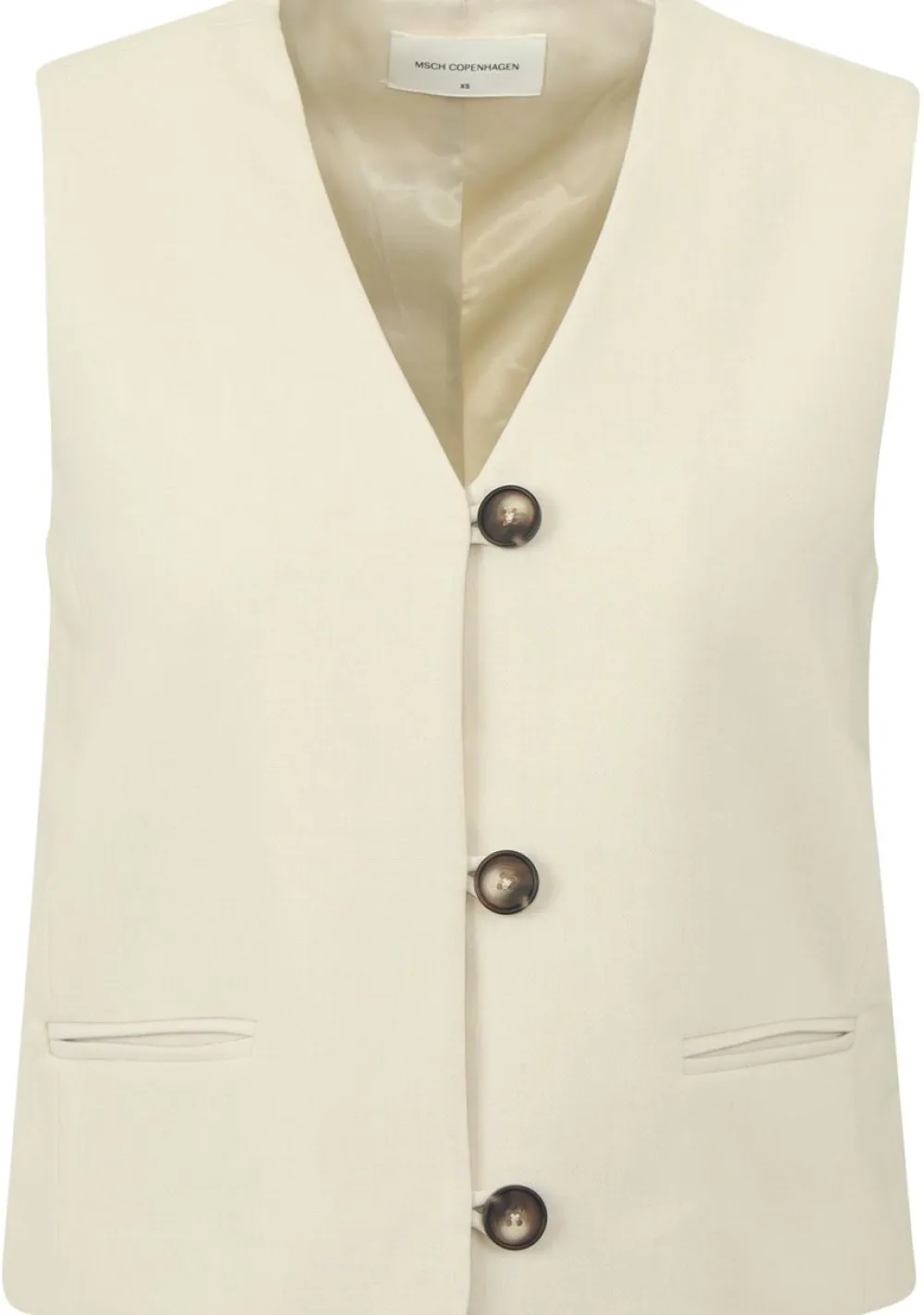 Gilets|Blazers & Jasjes>MSCH COPENHAGEN GILET Beige