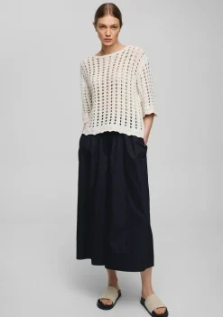 Truien>MSCH COPENHAGEN TRUI KORTE MOUW Beige