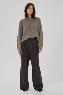 Truien>MY ESSENTIAL WARDROBE TRUI Bruin